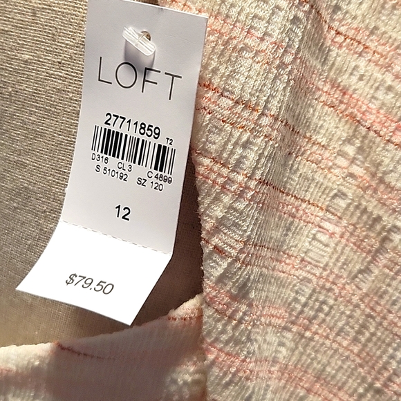 NWT LOFT CROSS-BACK DRESS - Picture 4 of 4